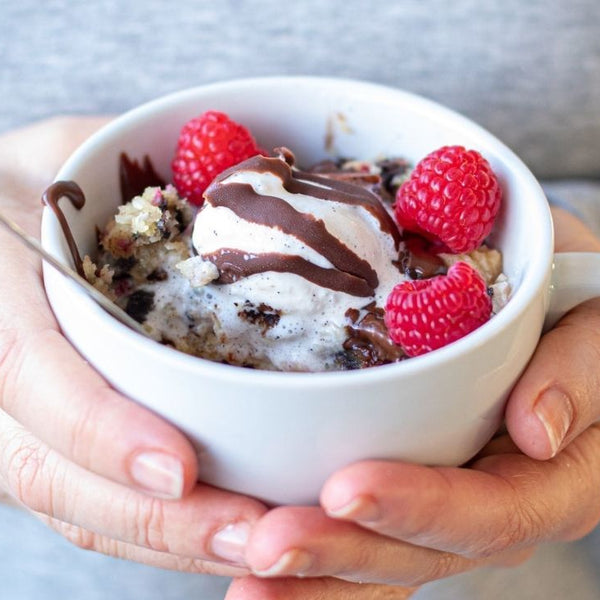 Raspberry Choc Chip Mug Cake - PBCo.