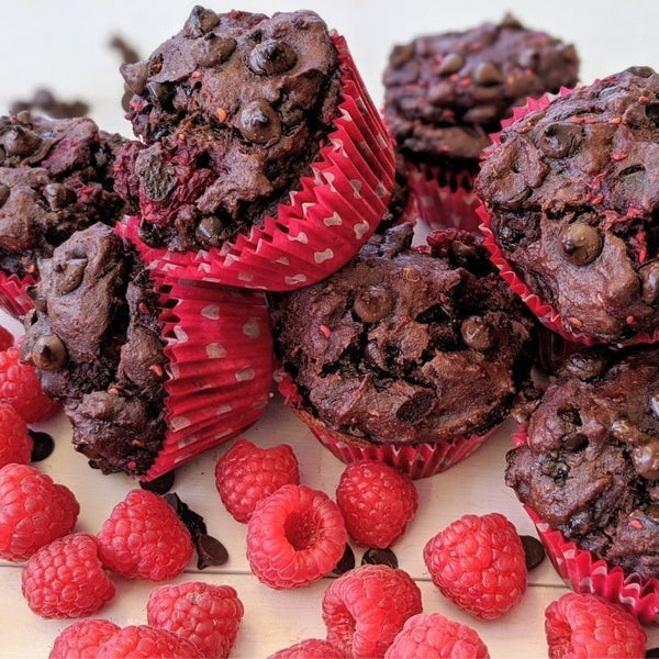 Chocolate Raspberry Muffins - PBCo.