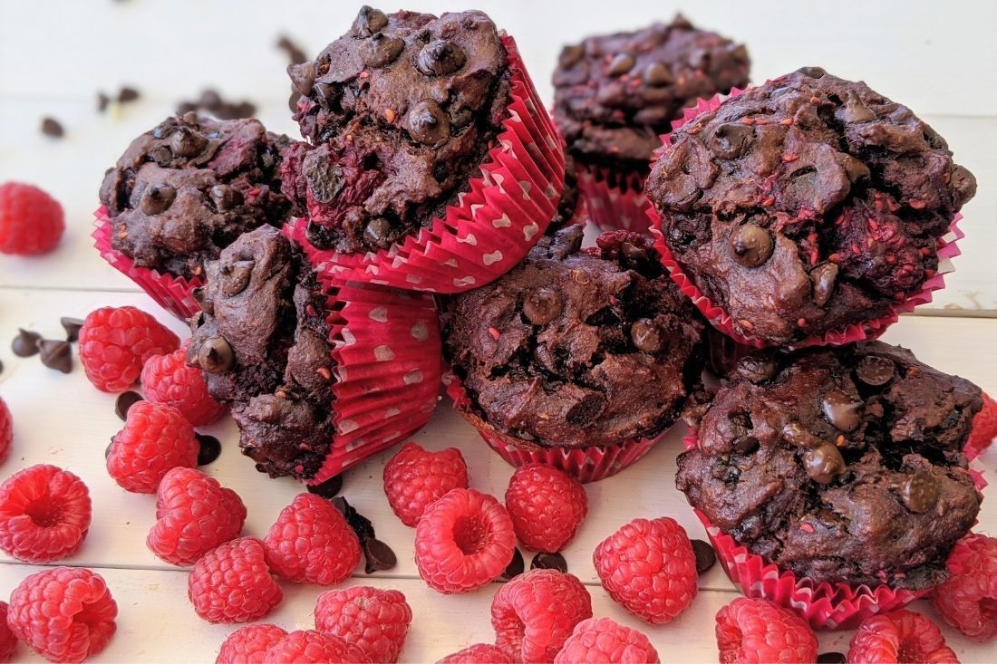 Chocolate Raspberry Muffins - PBCo.