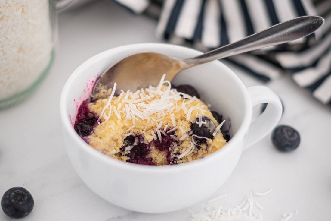Blueberry Coconut Mug Cake - PBCo.