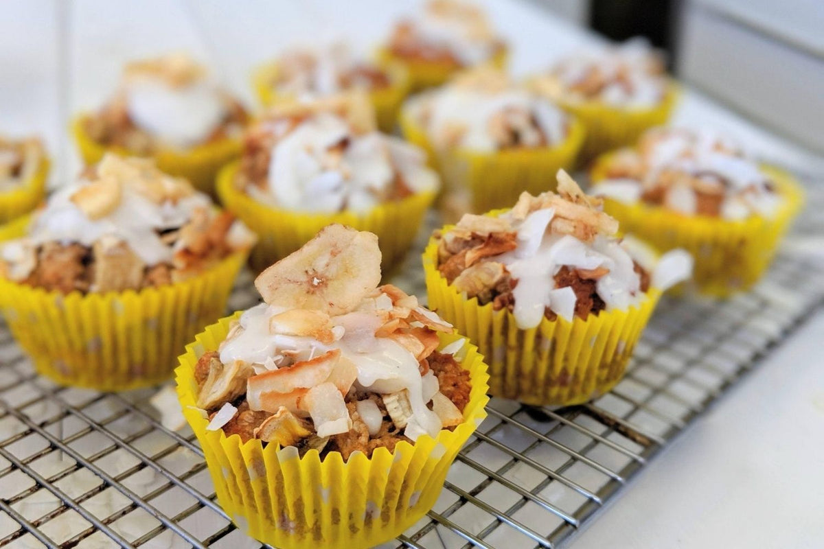 Low Carb Banana Coconut Muffins