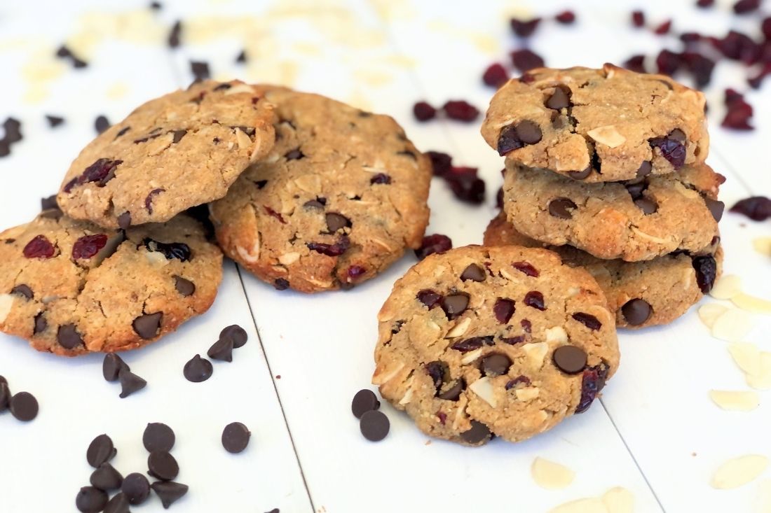 Protein Choc Cranberry Cookies
