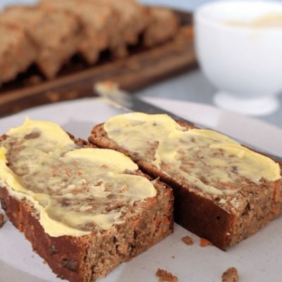 Healthy (GF) Protein Carrot Cake Loaf Recipe | PBCo.