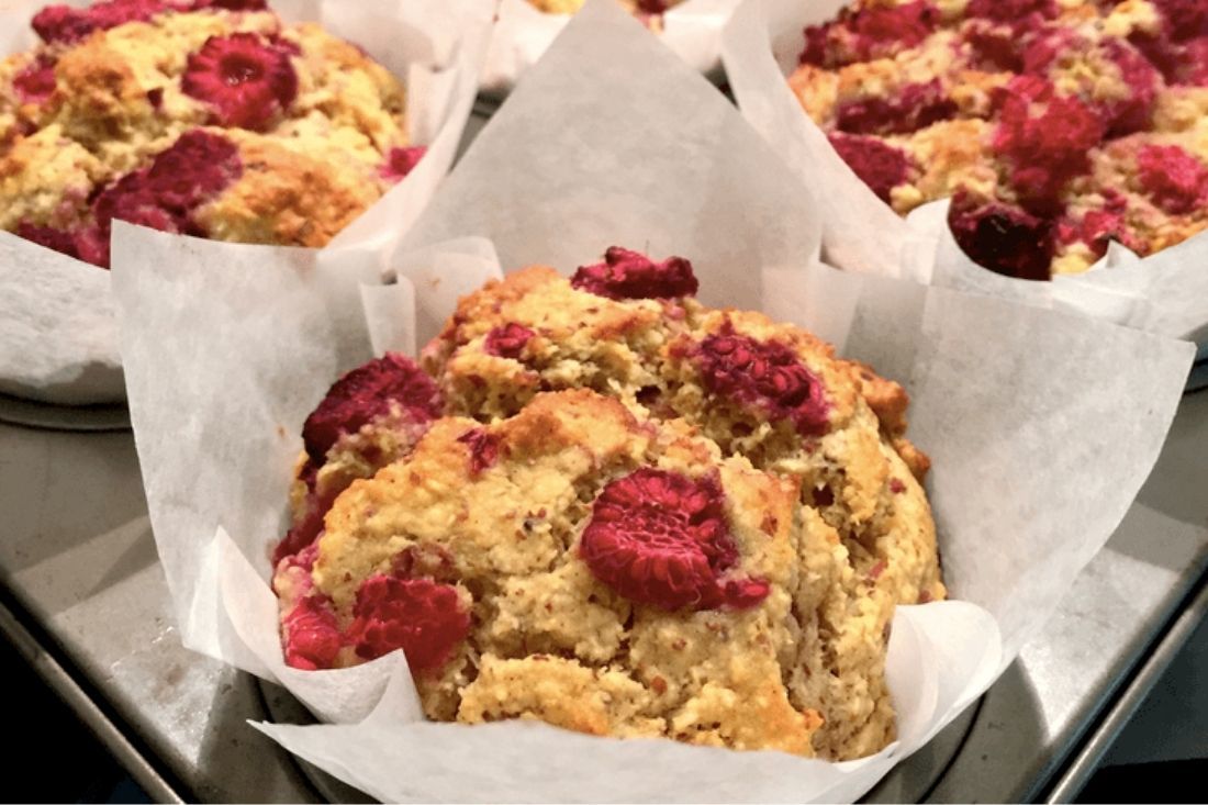 Low Carb Apple Raspberry Muffins - PBCo.