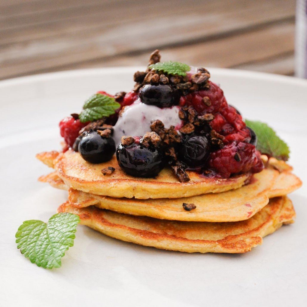 Mint Berry Pancakes
