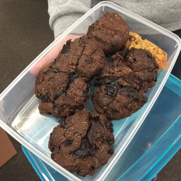 Cherry Ripe Protein Cookies