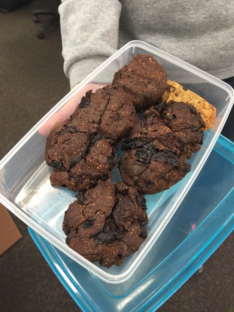 Cherry Ripe Protein Cookies