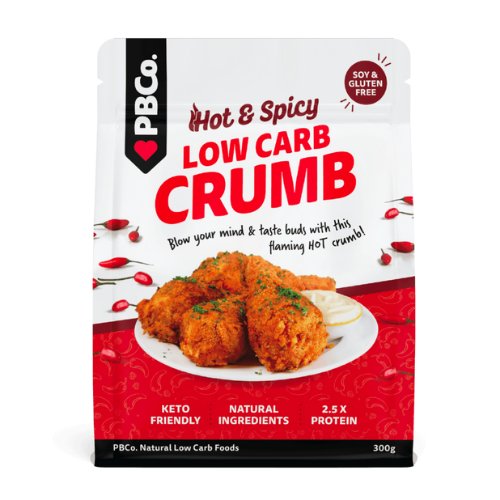6 x Hot & Spicy Crumb 300g - BULK BUY CLEARANCE - Low carb & sugar free Pantry Staples - Just $32.22! Shop now at PBCo.