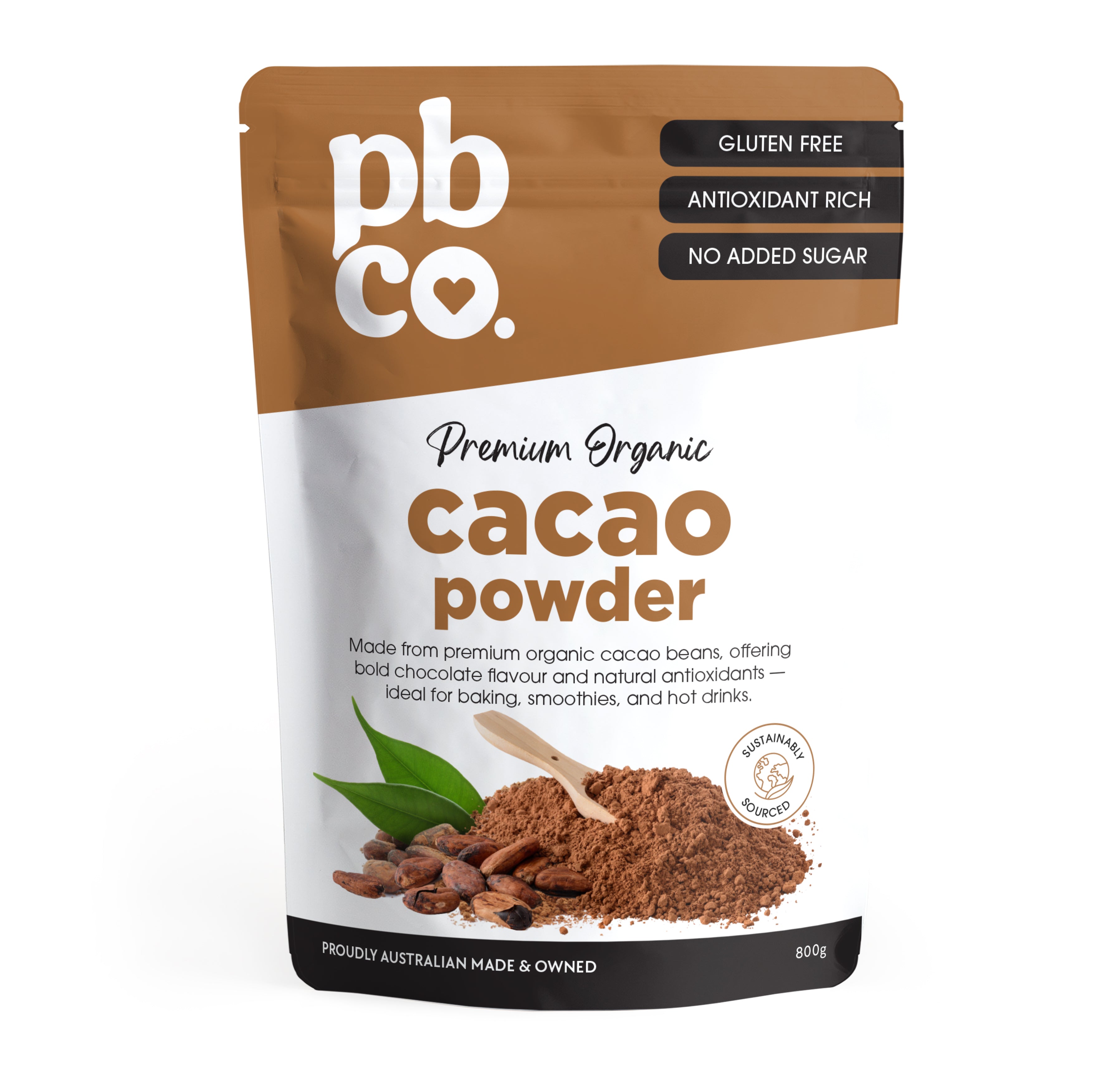 Organic Cacao Powder - 800g - Low carb & sugar free Pantry - Just $35.16! Shop now at PBCo.