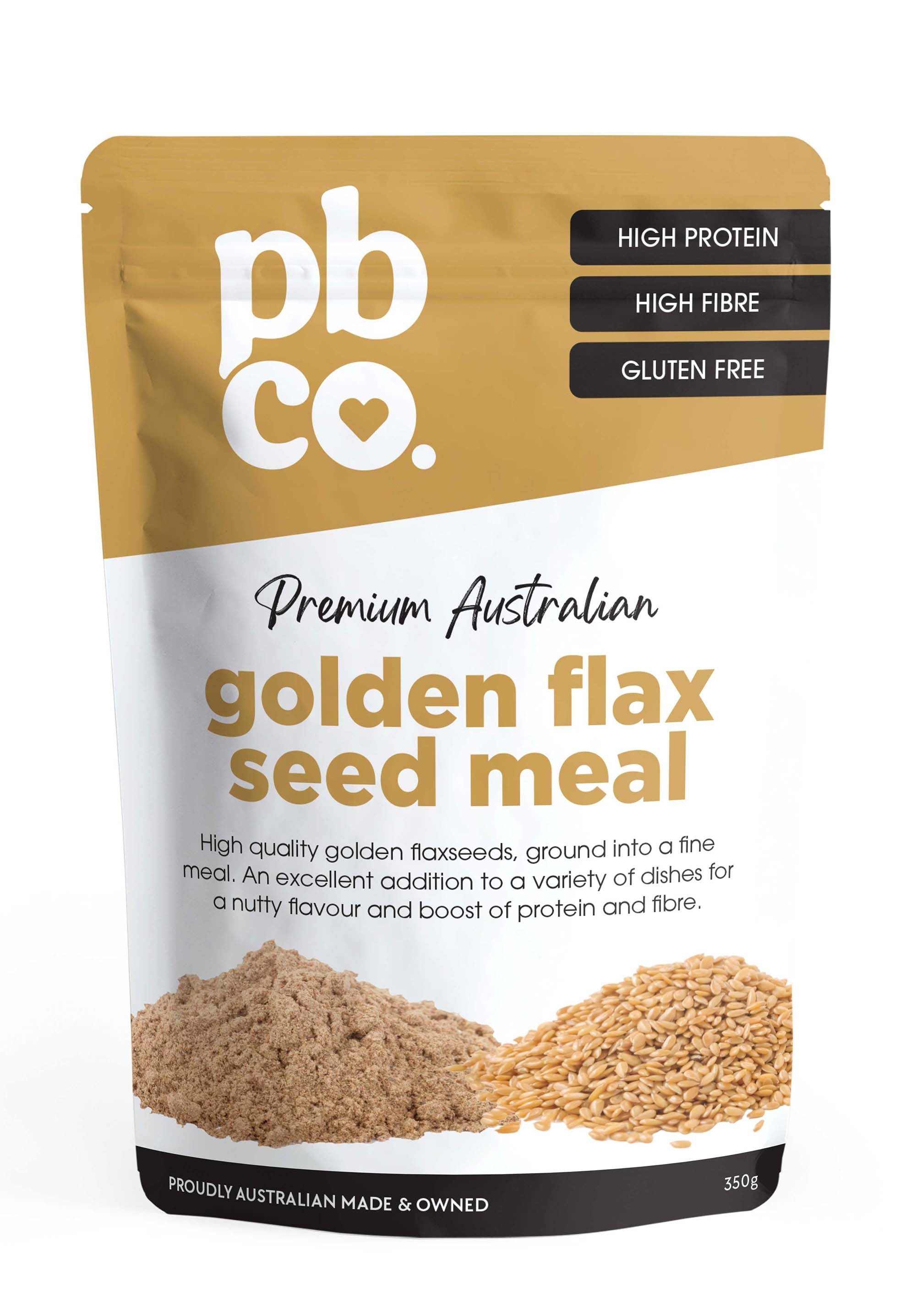 Australian Golden Flaxseed Meal - 350g - Low carb & sugar free Pantry - Just $10.36! Shop now at PBCo.
