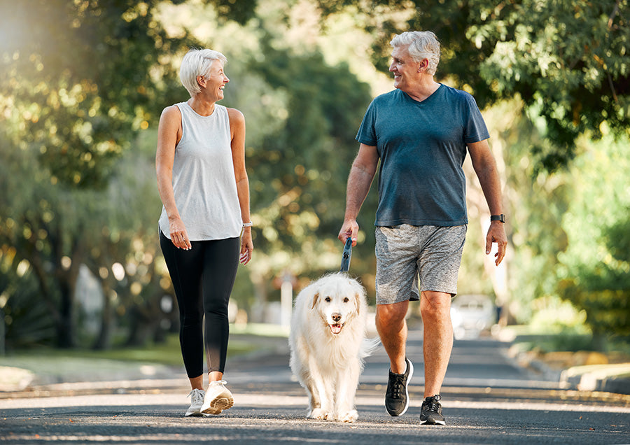PBCo. Lifestyle Foods low carb living outdoor older couple walking