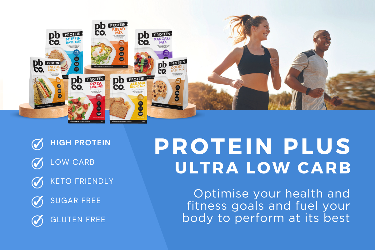 PBCo Lifestyle Foods protein plus ultra low carb range mobile banner