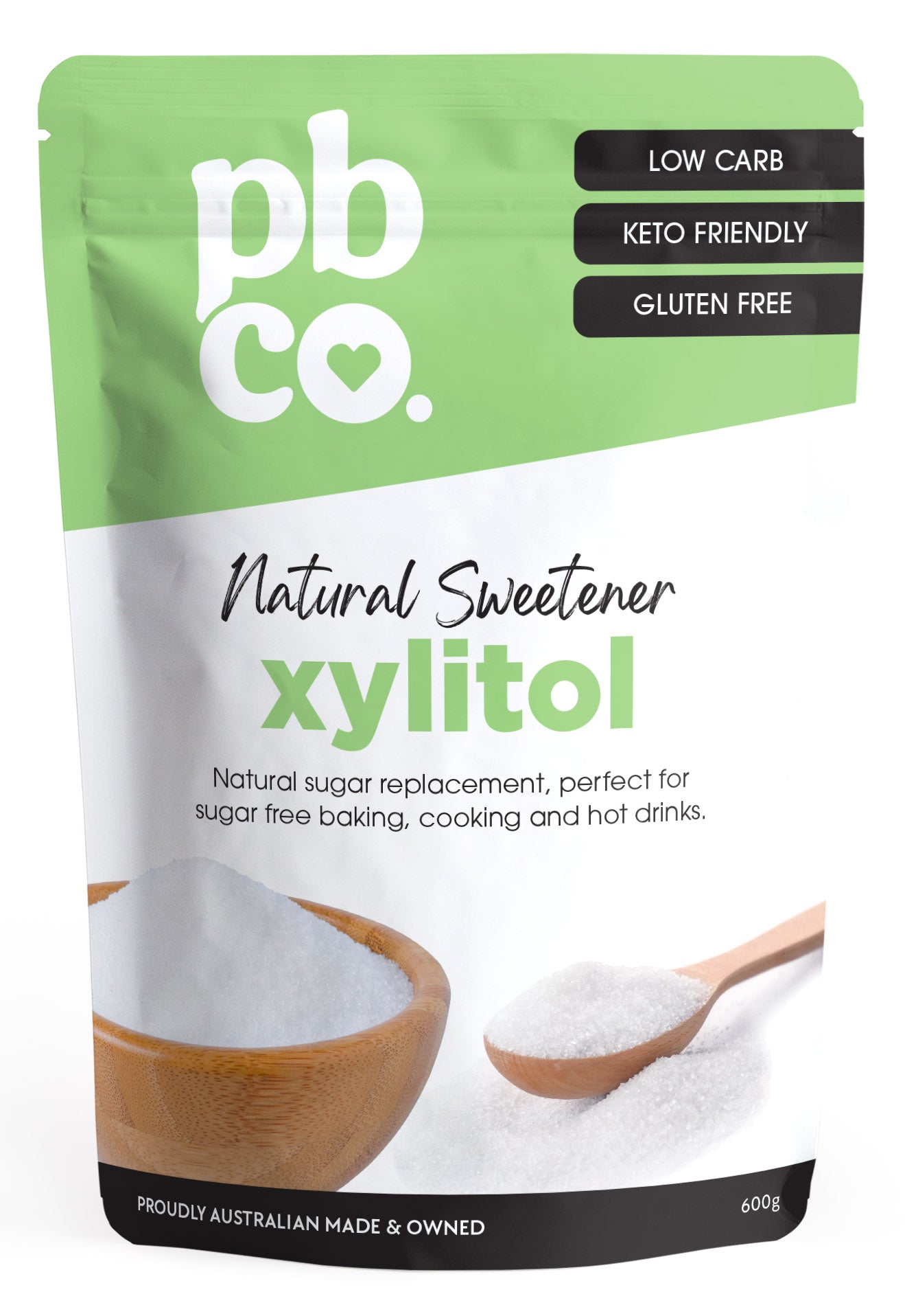 Natural Sweetener Xylitol - 600g - Low carb & sugar free Pantry Staples - Just $13.95! Shop now at PBCo.