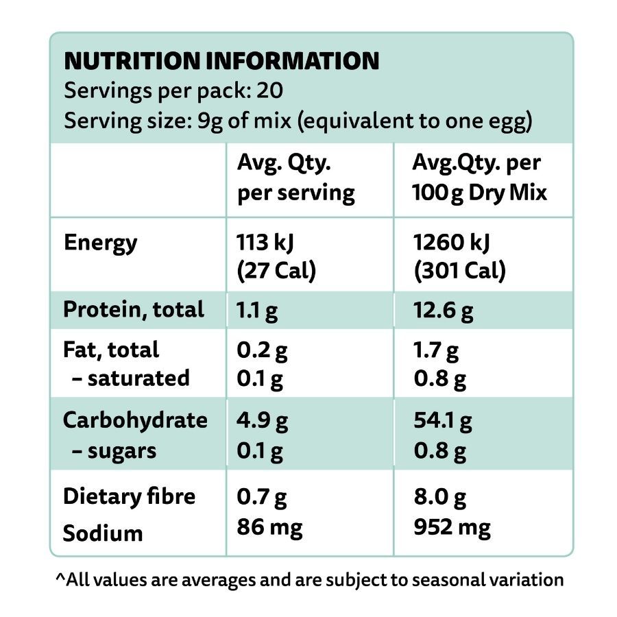 Vegan Egg Replacer - 180g - Low carb & sugar free Pantry Staples - Just $8.95! Shop now at PBCo.