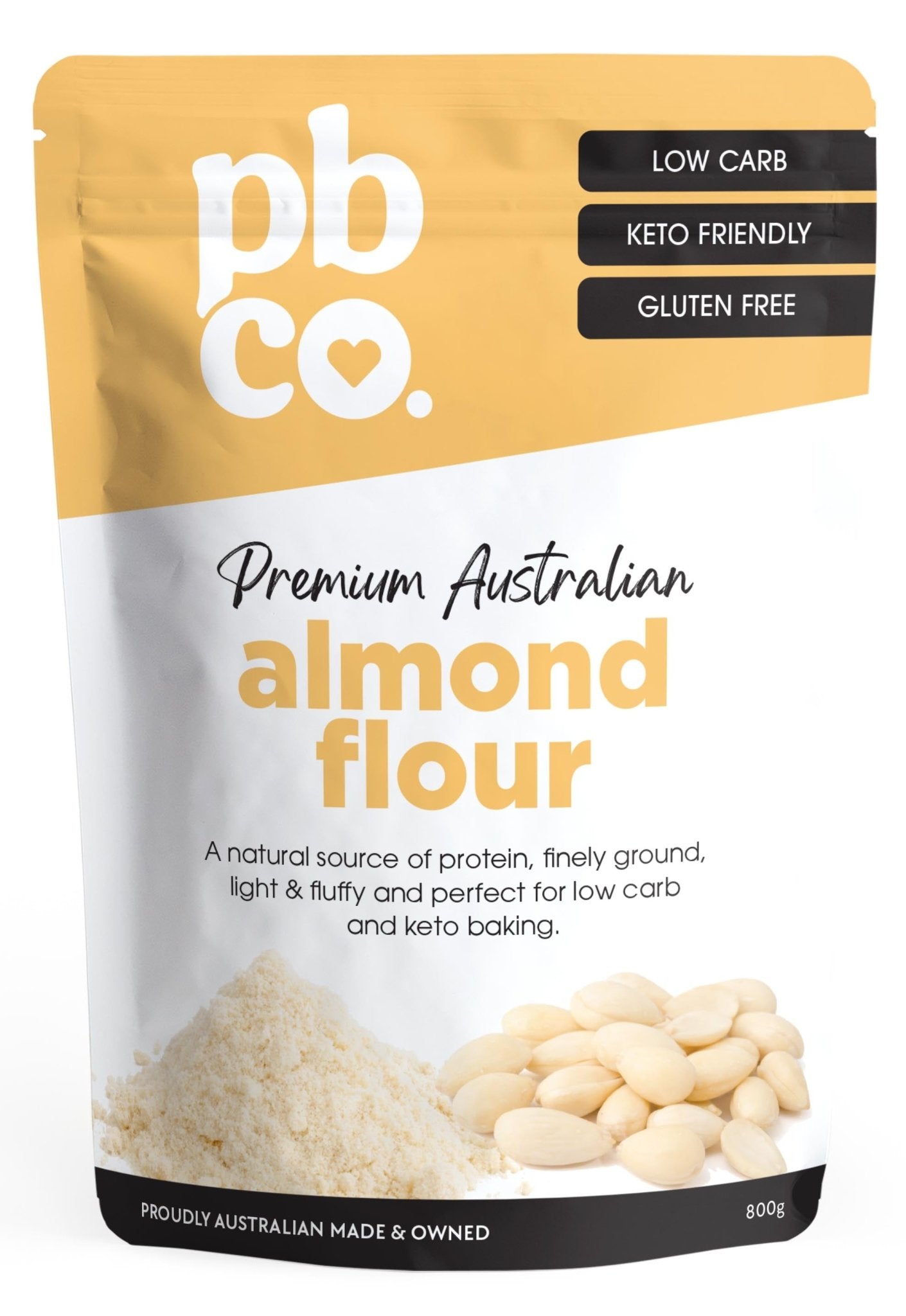 Almond Flour - 800g - Low carb & sugar free Pantry Staples - Just $24.95! Shop now at PBCo.