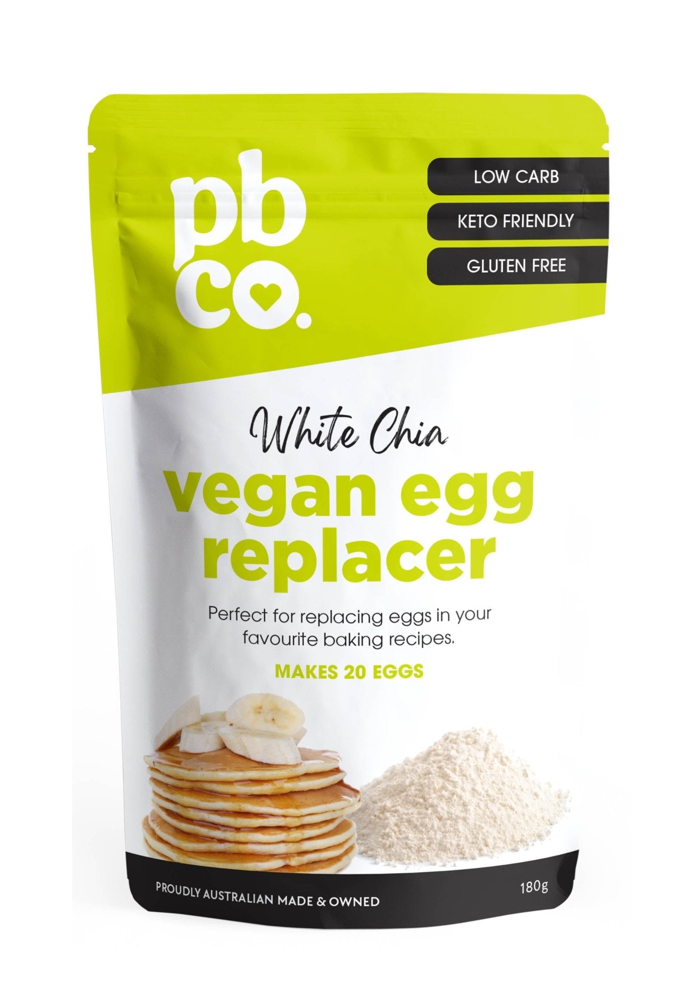 Vegan Egg Replacer - 180g - Low carb & sugar free Pantry Staples - Just $8.95! Shop now at PBCo.