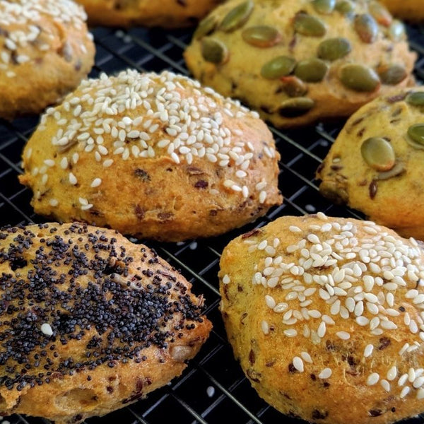 Low Carb Seeded Dinner Rolls - PBCo.