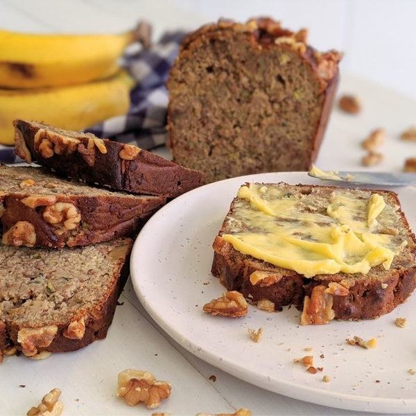 Protein Banana, Zucchini & Walnut Loaf - PBCo.