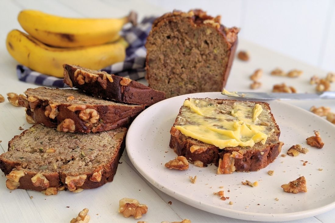 Protein Banana, Zucchini & Walnut Loaf - PBCo.