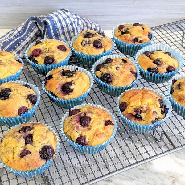 Low Sugar Blueberry Muffins - PBCo.