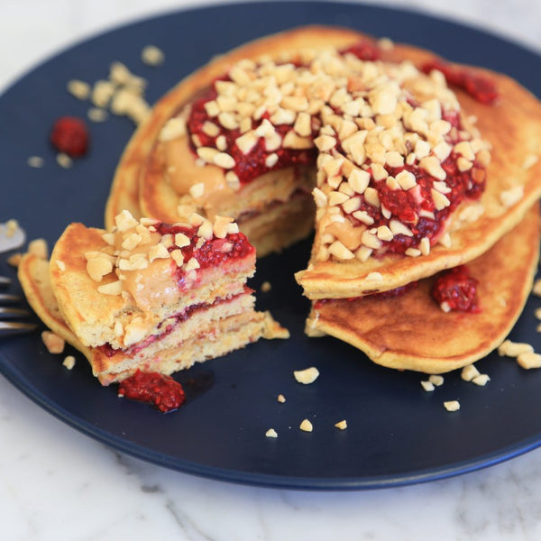 Peanut Butter & Jelly Protein Pancakes - PBCo.