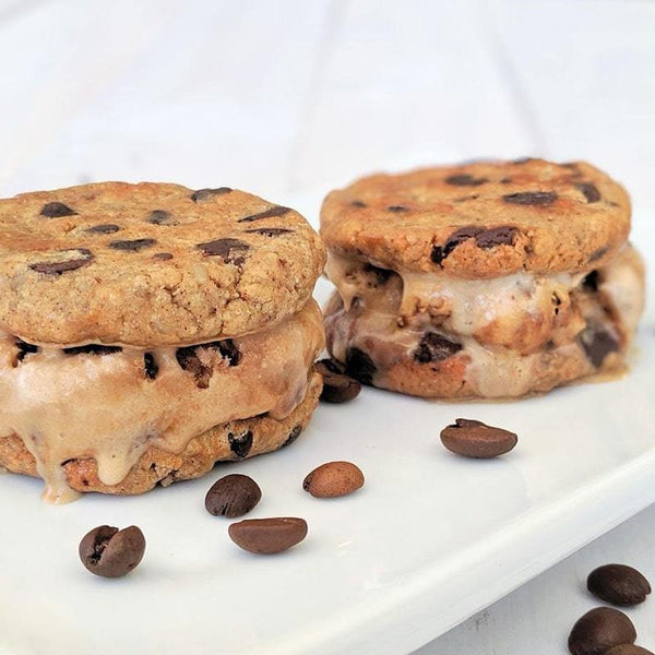 Low-Sugar Coffee Cookie Ice Cream Sandwich - PBCo.