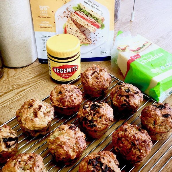 Low Carb Cheese and Vegemite Bread Rolls - PBCo.
