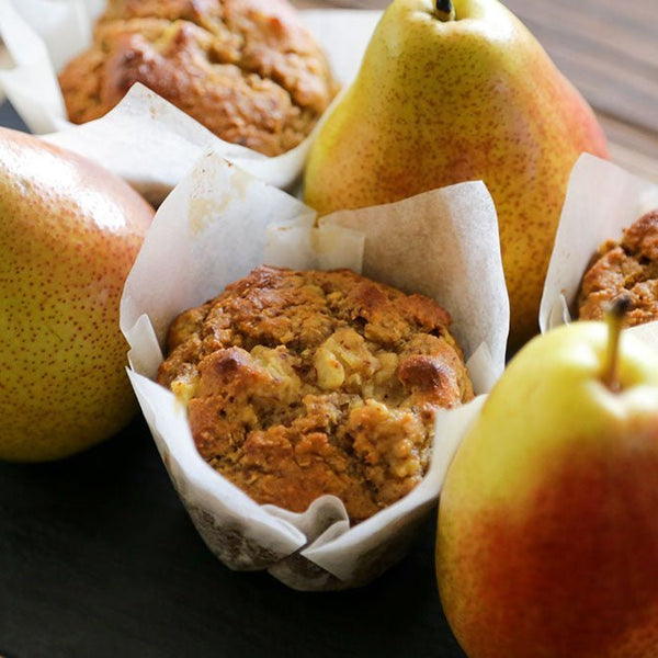 Low Carb Pear and Walnut Muffins - PBCo.