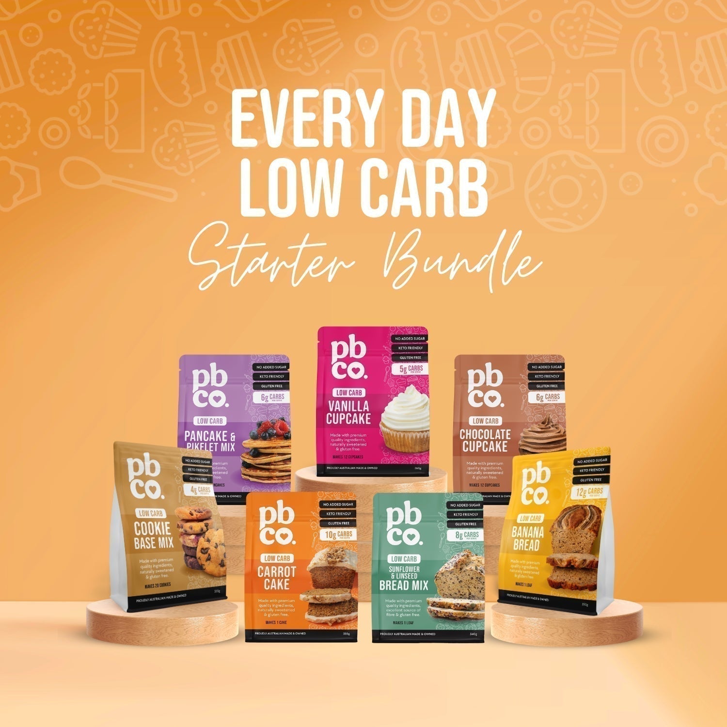 Every Day Low Carb Starter Bundle - Low carb & sugar free Bundle - Just $75.28! Shop now at PBCo.