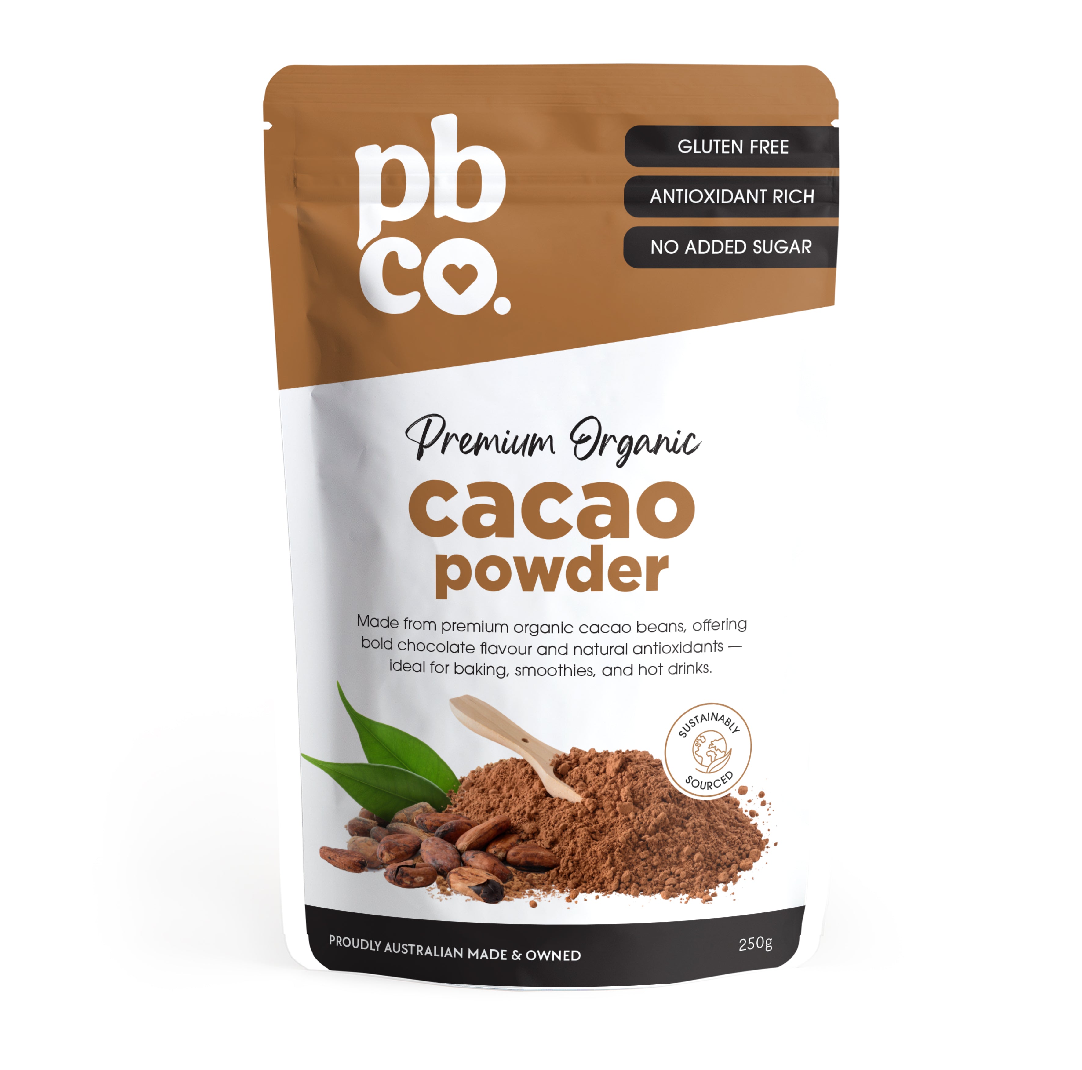 Organic Cacao Powder - 250g - Low carb & sugar free Pantry - Just $16.95! Shop now at PBCo.