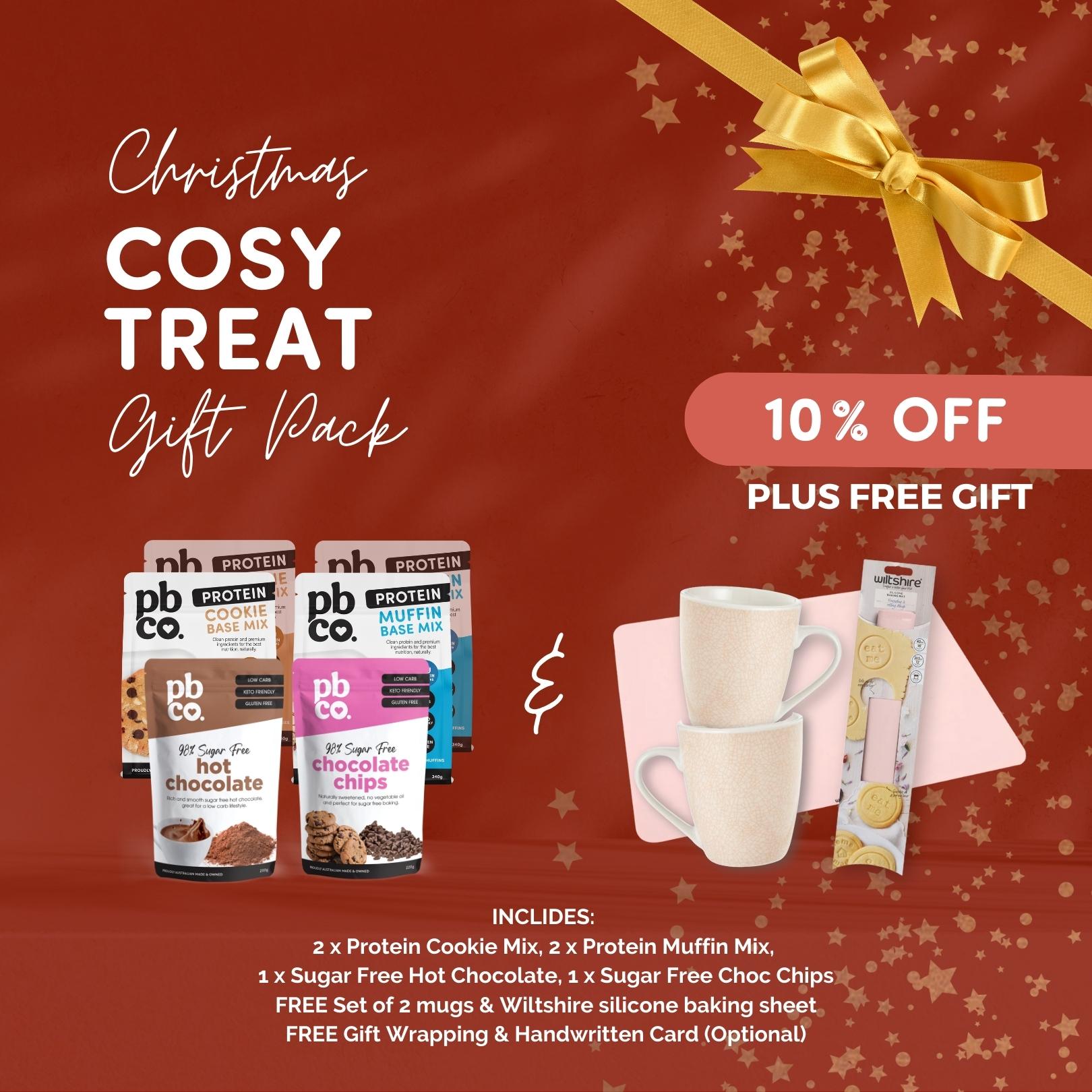 Cosy Treat - Christmas Gift Pack - Low carb & sugar free  - Just $70.83! Shop now at PBCo.