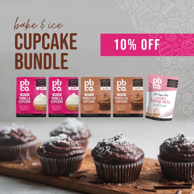 'Bake & Ice' Low Carb Cupcake Bundle - Low carb & sugar free Bundle - Just $53.78! Shop now at PBCo.
