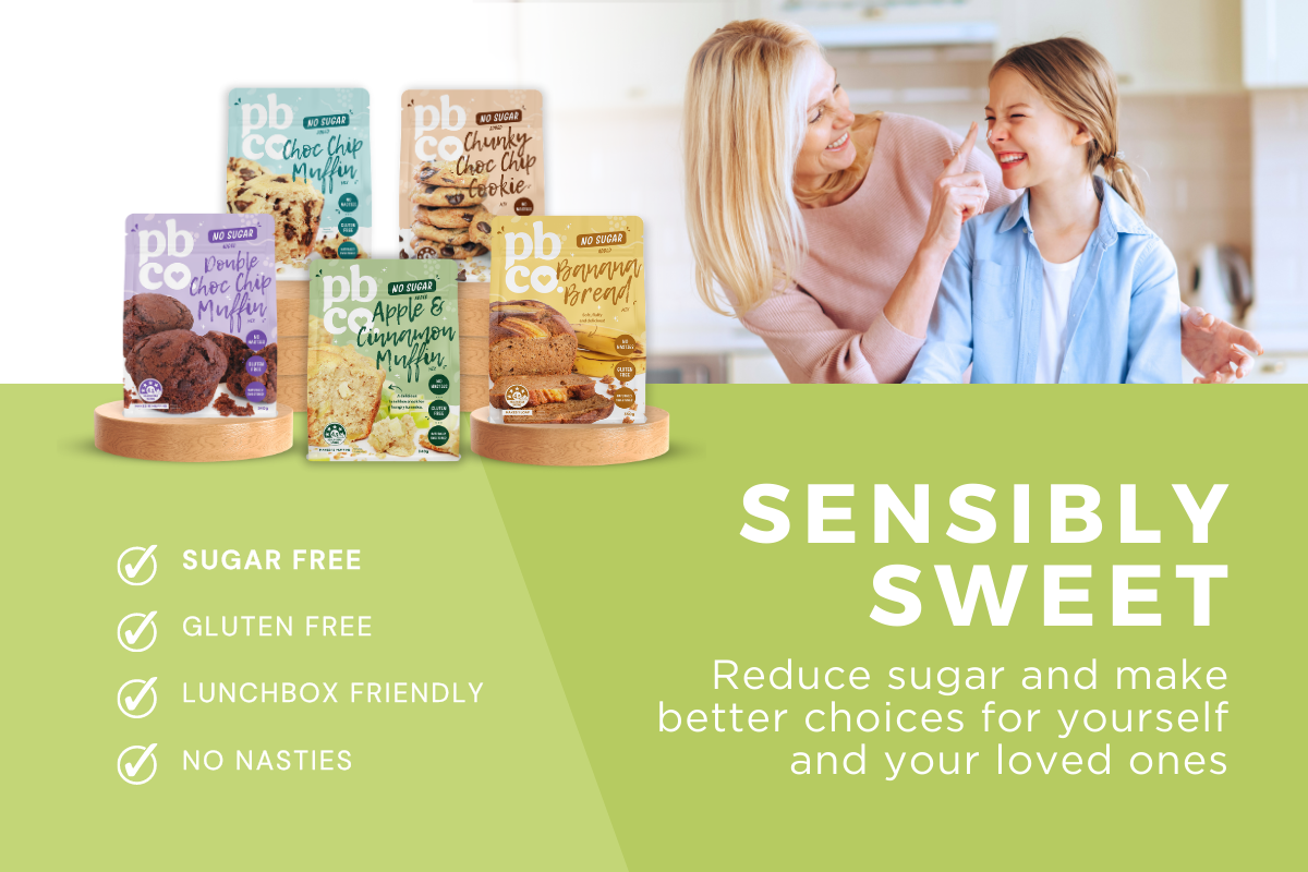 PBCo Lifestyle Foods sensibly sweet range mobile banner