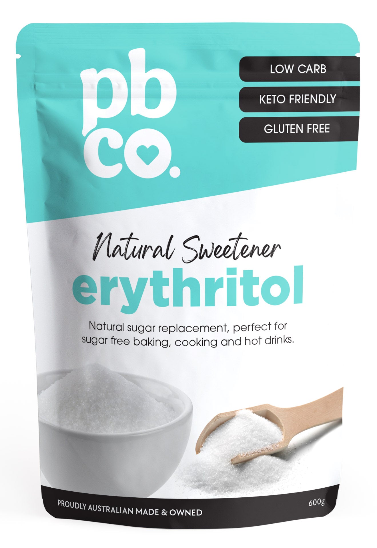 Natural Sweetener Erythritol - 600g - Low carb & sugar free Pantry Staples - Just $13.95! Shop now at PBCo.