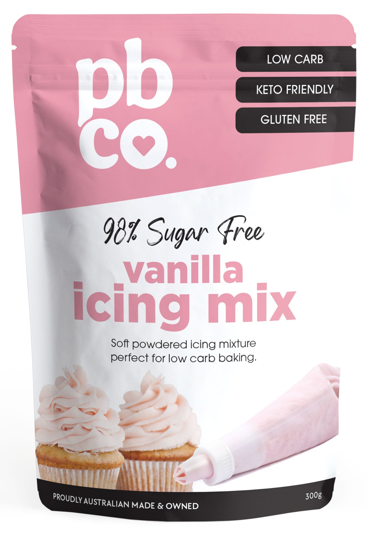 Sugar Free Vanilla Icing Mix - 300g - Low carb & sugar free Pantry Staples - Just $15.95! Shop now at PBCo.