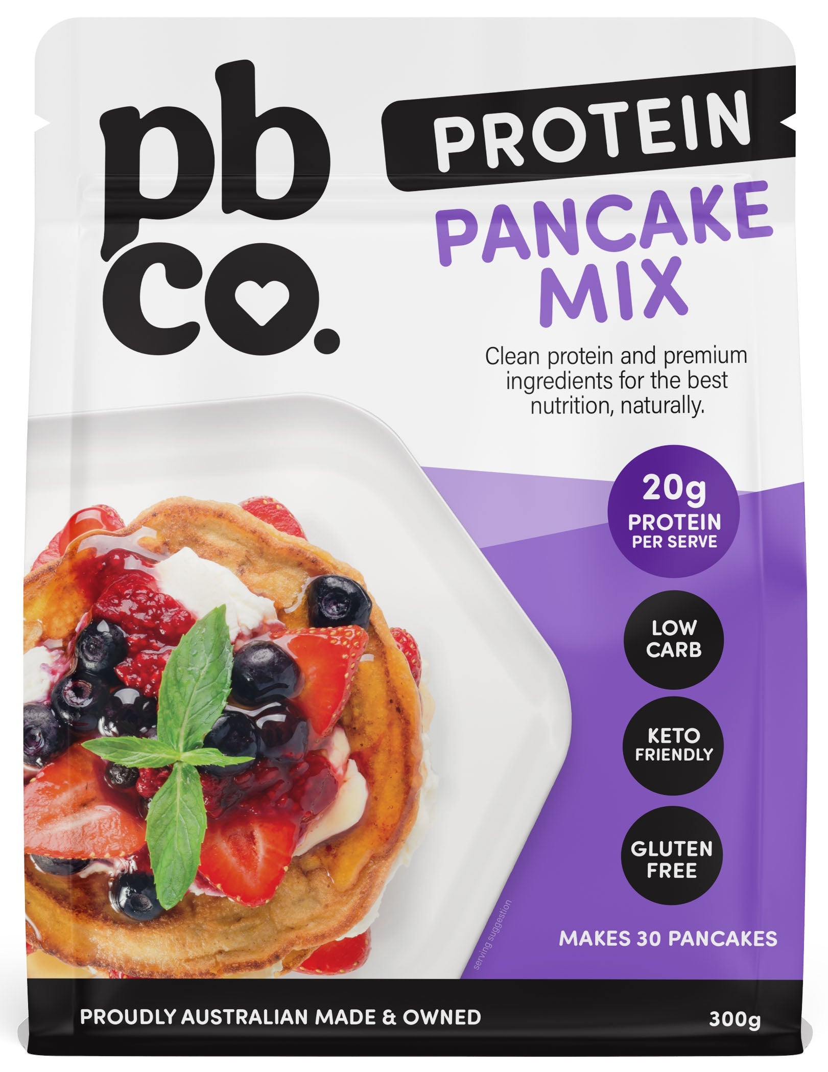 Protein Pancake Mix - 300g - Low carb & sugar free Protein Baking Mixes - Just $14.95! Shop now at PBCo.
