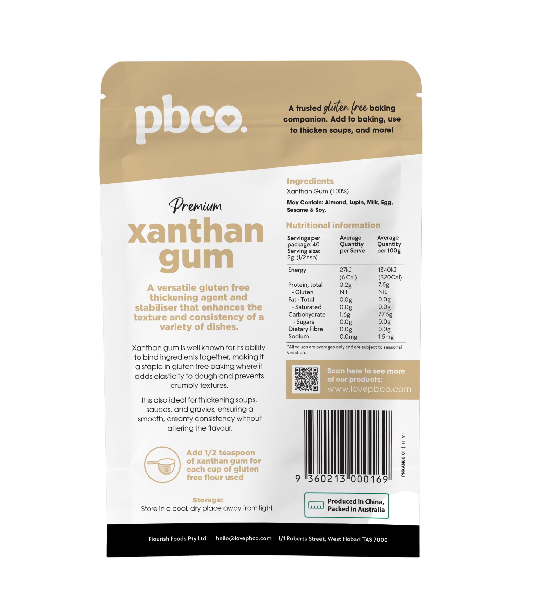 Xanthan Gum - 80g - Low carb & sugar free Pantry - Just $7.95! Shop now at PBCo.