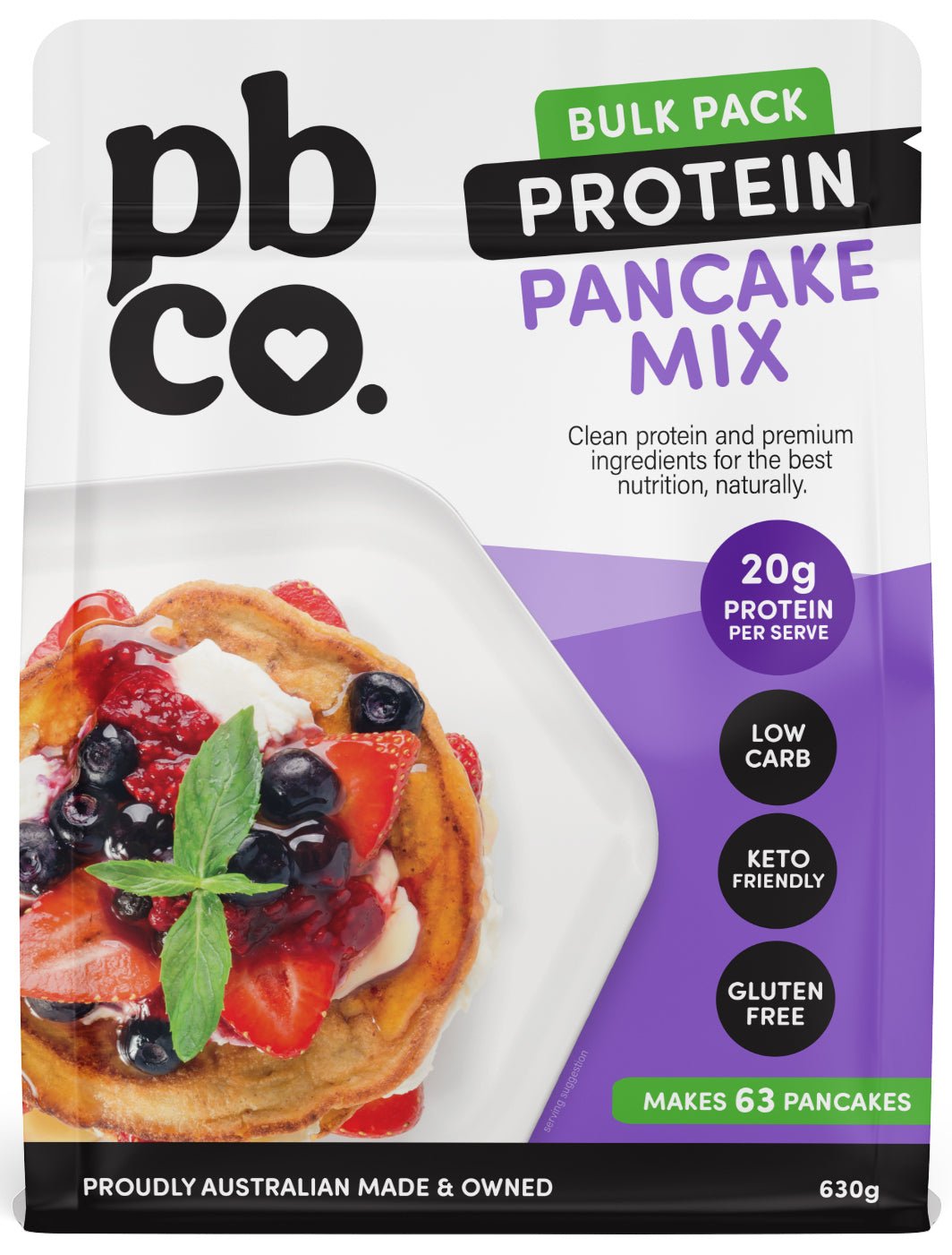 Protein Pancakes (Bulk) - 630g - Low carb & sugar free Protein Baking Mixes - Just $25! Shop now at PBCo.