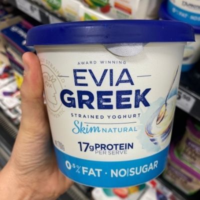 Evia Greek Skim Natural Yoghurt Front of Pack