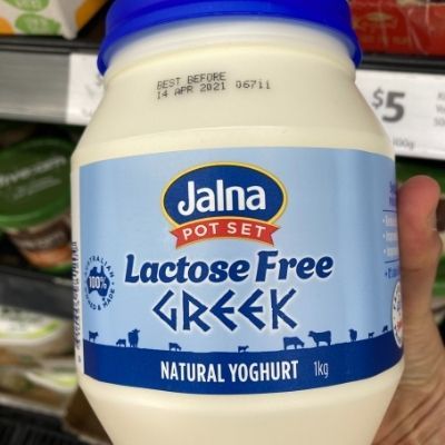Jalna Lactose Free Greek Yoghurt Front of Pack