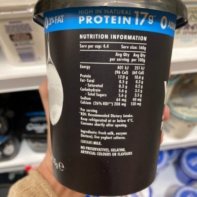 YoPro High Protein Yoghurt - Nutritional Information