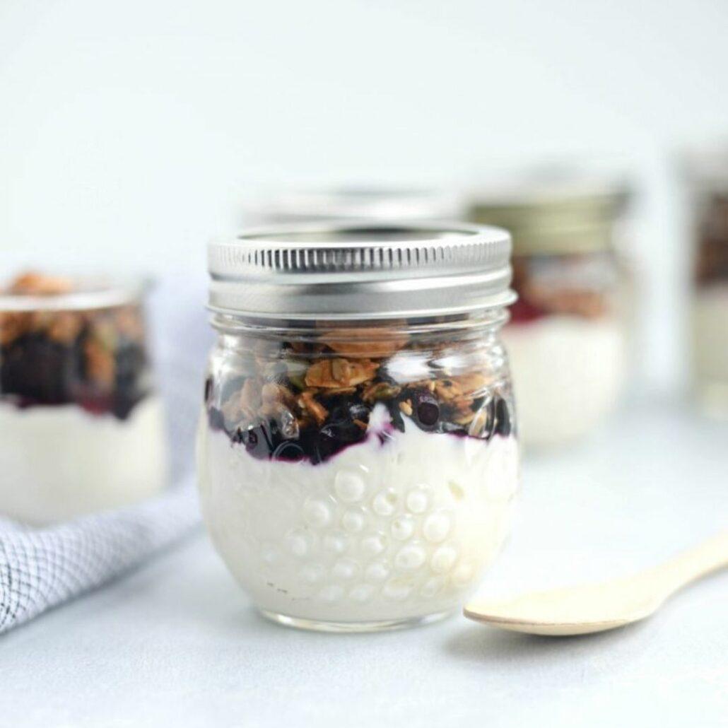 Homemade Yoghurt & Berry Pots - Protein snacks